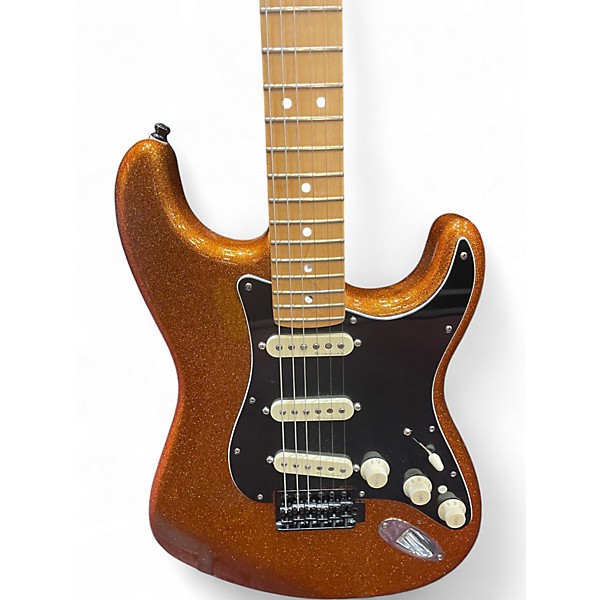 Used Fender American Deluxe Stratocaster SPARKLE ROOT BEER Solid Body Electric Guitar