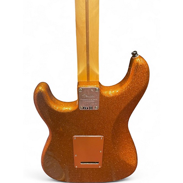 Used Fender American Deluxe Stratocaster SPARKLE ROOT BEER Solid Body Electric Guitar
