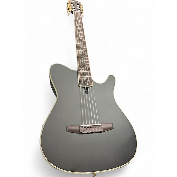 Used Ibanez TOD10 MATTE BLACK Classical Acoustic Electric Guitar