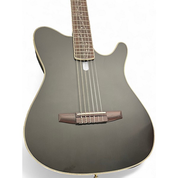 Used Ibanez TOD10 MATTE BLACK Classical Acoustic Electric Guitar