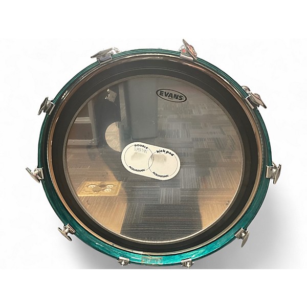 Used Premier 4 Piece Genista Emerald Green Drum Kit