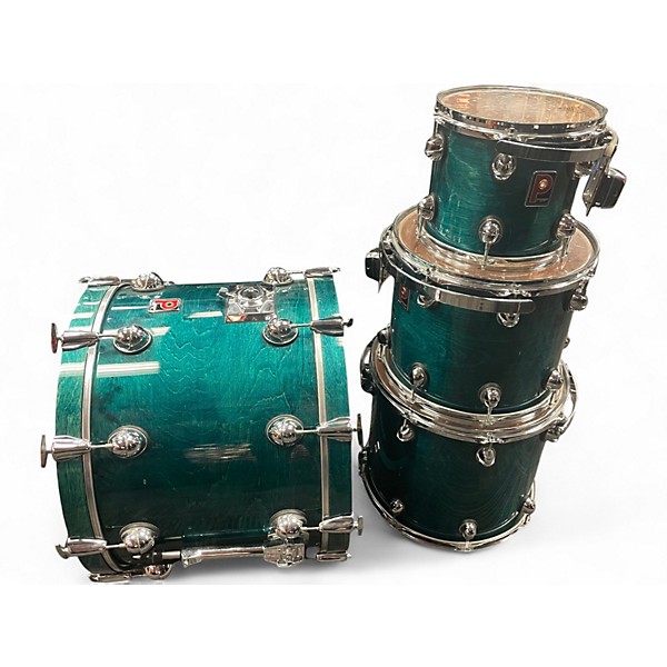Used Premier 4 Piece Genista Emerald Green Drum Kit