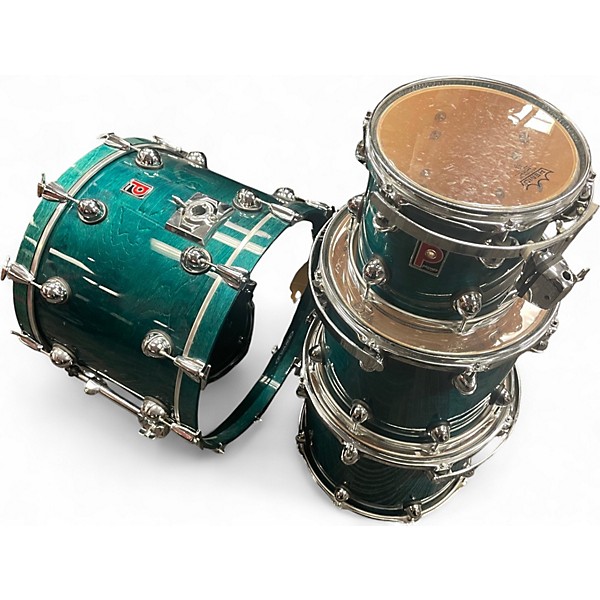 Used Premier 4 Piece Genista Emerald Green Drum Kit