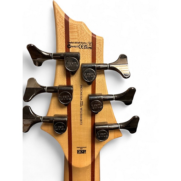 Used ESP LTD B206SM 6 String Natural Electric Bass Guitar