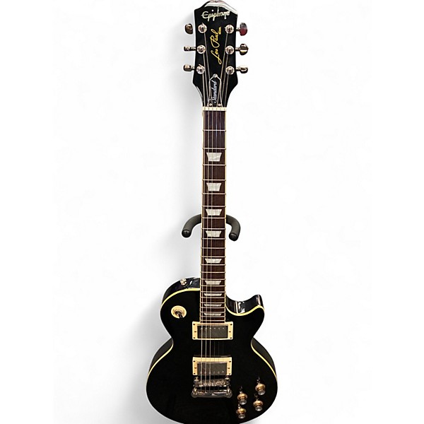 Used Epiphone Les Paul Standard Black Solid Body Electric Guitar