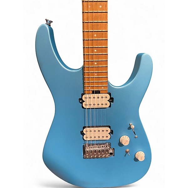 Used Charvel Pro-Mod DK24 HH 2PT CM Matte Blue Frost Solid Body Electric Guitar