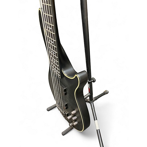 Used Schecter Guitar Research Hellraiser Extreme 5 String TRANS BLACK Electric Bass Guitar