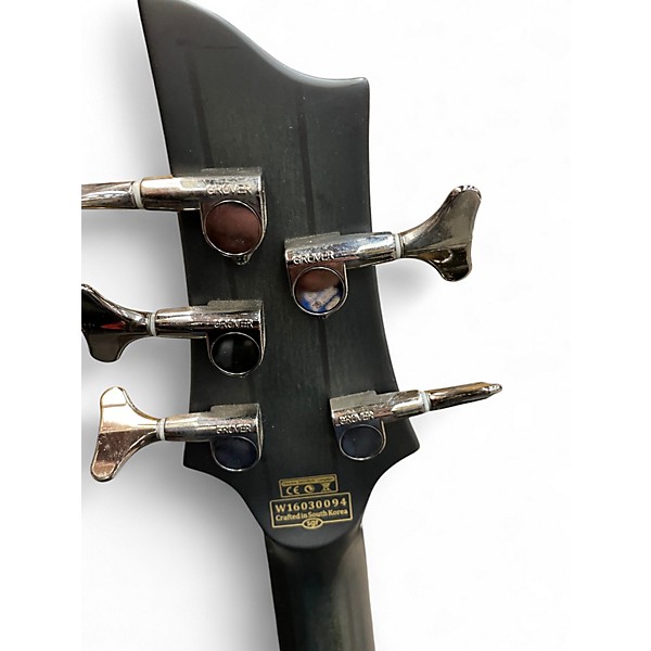 Used Schecter Guitar Research Hellraiser Extreme 5 String TRANS BLACK Electric Bass Guitar