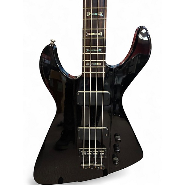 Used Dean Demonator 4 String GLOSS BLACK Electric Bass Guitar