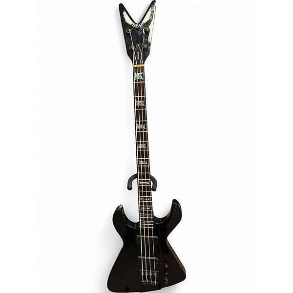 Used Dean Demonator 4 String GLOSS BLACK Electric Bass Guitar