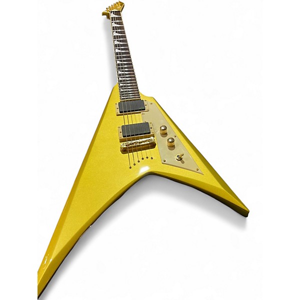 Used ESP LTD KHV Solid Gold Solid Body Electric Guitar