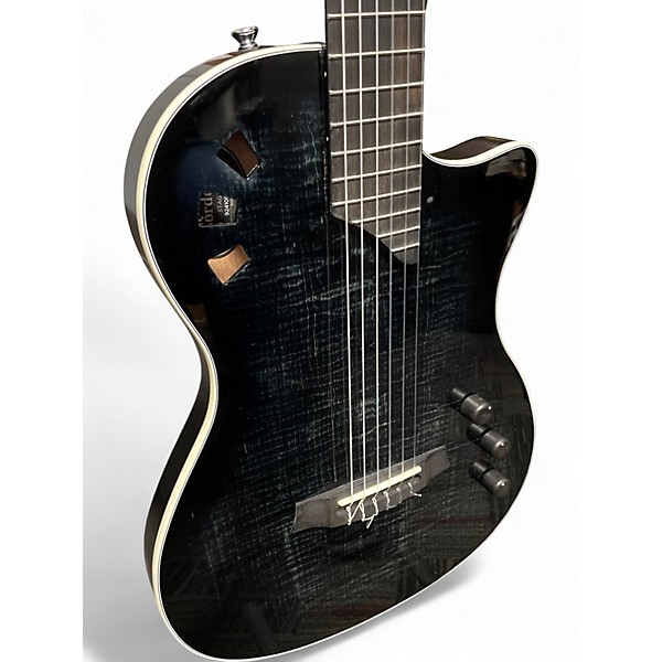 Used Cordoba Stage Black Classical Acoustic Electric Guitar