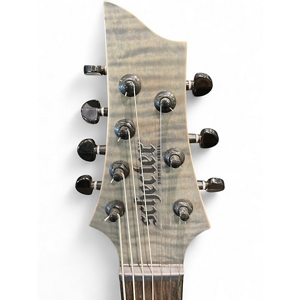 Used Schecter Guitar Research Sunset Extreme 7 Grey Solid Body Electric Guitar