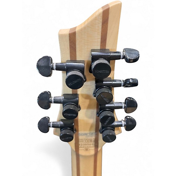 Used Schecter Guitar Research Sunset Extreme 7 Grey Solid Body Electric Guitar