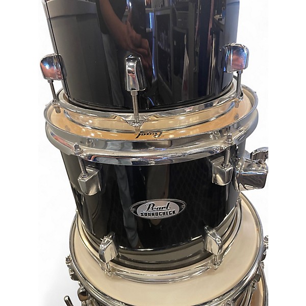 Used Pearl 5 Piece soundcheck Black Drum Kit