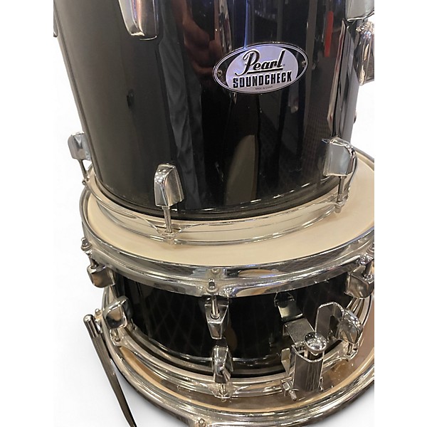 Used Pearl 5 Piece soundcheck Black Drum Kit