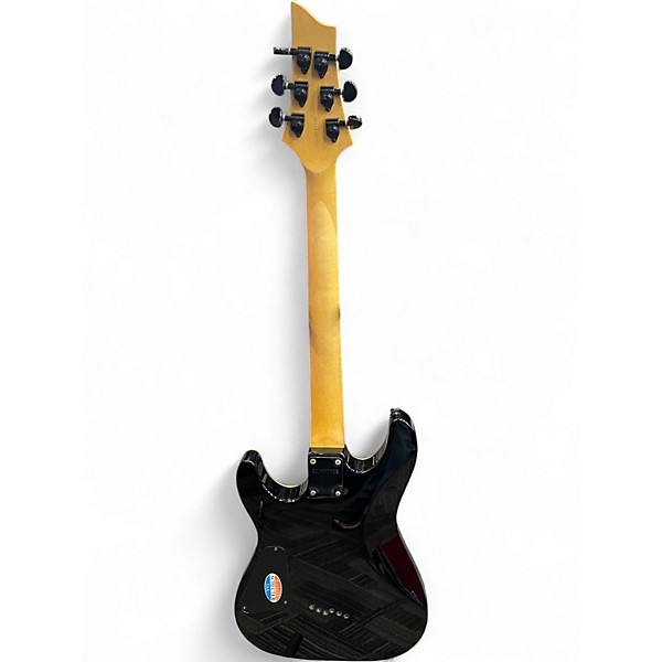 Used Schecter Guitar Research Diamond Series PT Silver Solid Body Electric Guitar