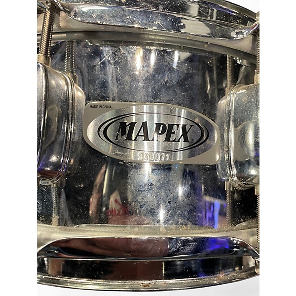 Used Mapex 10in SNARE Metallic Silver Drum
