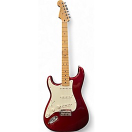 Used Fender Player Stratocaster Left Handed Candy Apple Red Solid Body Electric Guitar