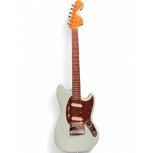 Used 2005 Fender '69 Mustang Daphne Blue Solid Body Electric Guitar