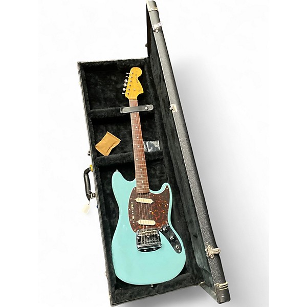 Used 2005 Fender '69 Mustang Daphne Blue Solid Body Electric Guitar