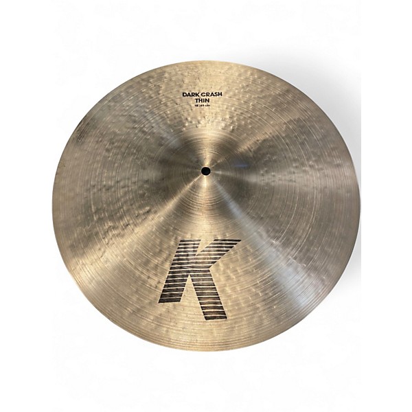 Used Zildjian 18in K Thin Dark Crash Cymbal