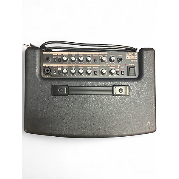 Used Roland AC60 60W 2X6.5 Acoustic Guitar Combo Amp