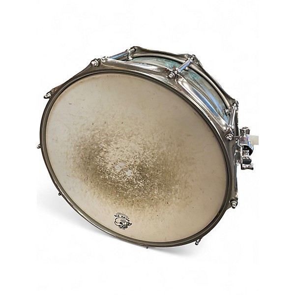 Used Pork Pie 14in Weathered Barn Blue Blue Patina Drum