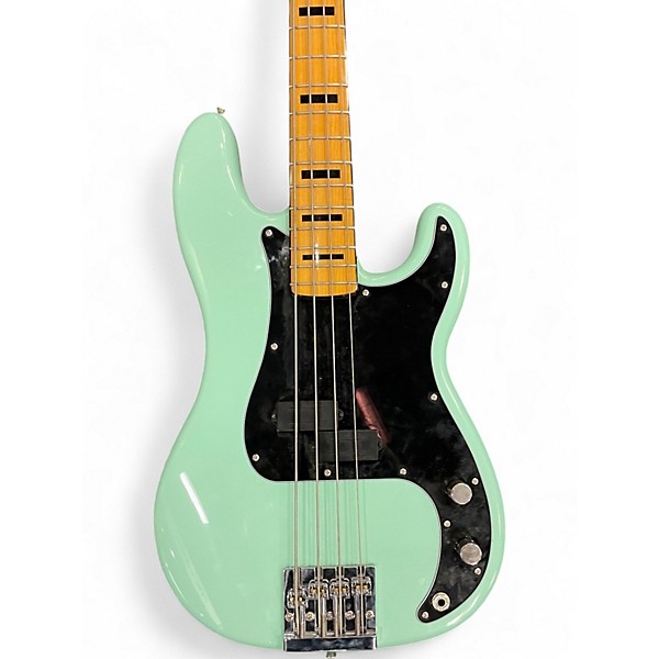 Used Squier Classic Vibe 1970S Precision Bass Seafoam Green Electric Bass Guitar