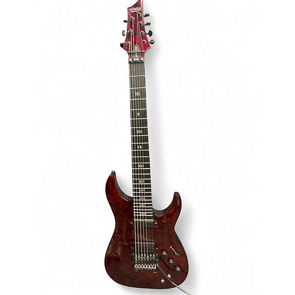 Used Schecter Guitar Research C7 Apocalypse red reign Solid Body Electric Guitar