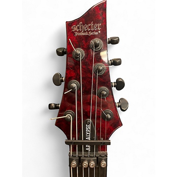 Used Schecter Guitar Research C7 Apocalypse red reign Solid Body Electric Guitar