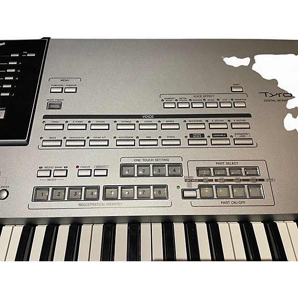 Used Yamaha Tyros 5 76 Key Arranger Keyboard
