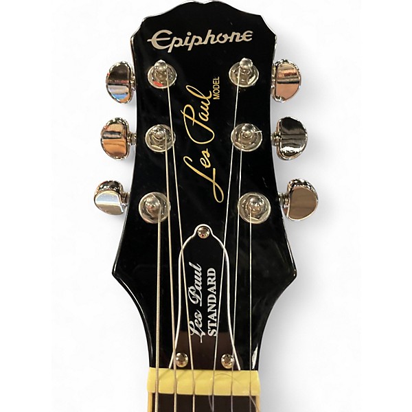 Used Epiphone Les Paul Standard Ebony Solid Body Electric Guitar