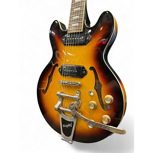 Used Epiphone Casino Coupe VS 2 Color Sunburst Hollow Body Electric Guitar