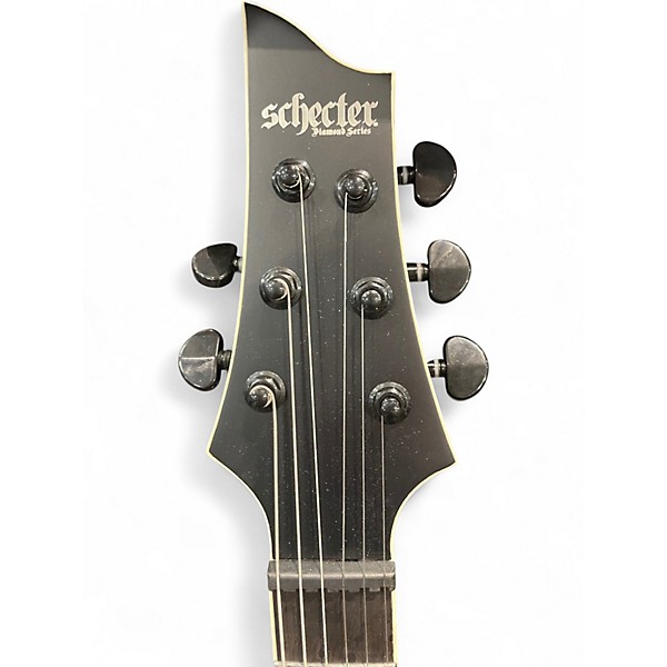 Used Schecter Guitar Research SLS ELITE EVIL TWIN Black Solid Body Electric Guitar