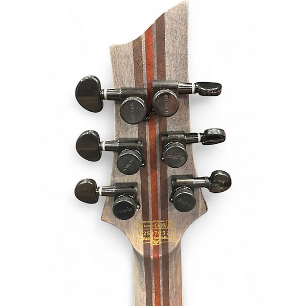 Used Schecter Guitar Research SLS ELITE EVIL TWIN Black Solid Body Electric Guitar