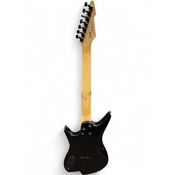 Used Gear4music HARLEM 7 STRING GUITAR Trans Brown Solid Body Electric Guitar