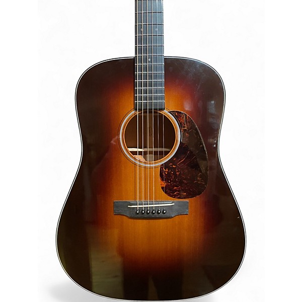 Used 2012 Martin D18V CUSTOM SHOP 1935 Vintage Sunburst Acoustic Guitar