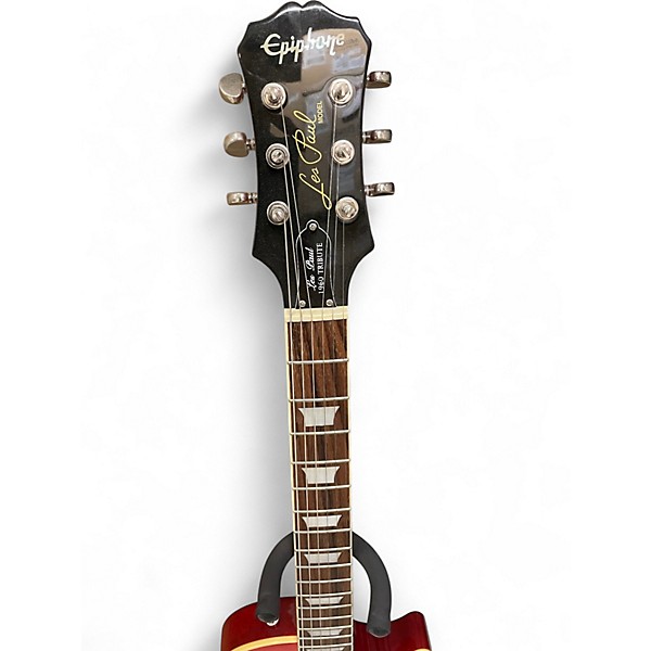 Used 1999 Epiphone  60's Tribute Les Paul Faded Cherry Solid Body Electric Guitar
