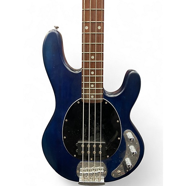 Used Ernie Ball Music Man Stingray SUB SERIES Blue Electric Bass Guitar