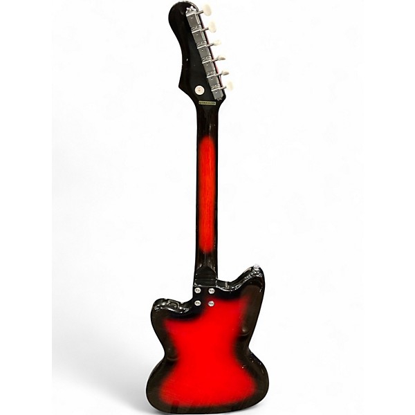 Used Silvertone Silhouette 2 Color Sunburst Solid Body Electric Guitar