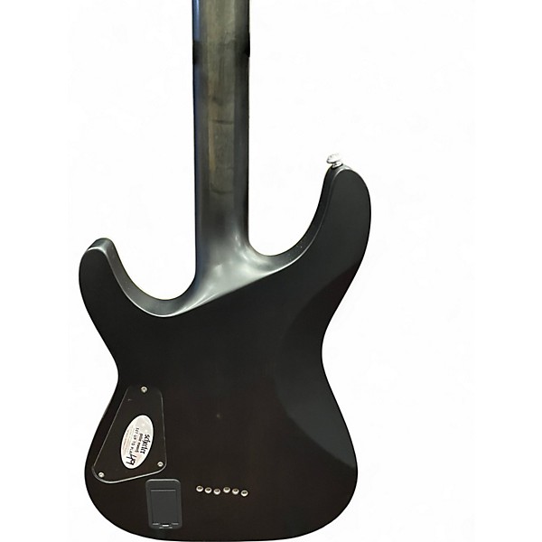 Used Schecter Guitar Research C1 Platinum Trans Black Solid Body Electric Guitar