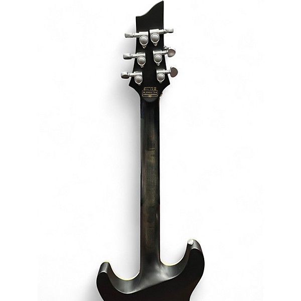 Used Schecter Guitar Research C1 Platinum Trans Black Solid Body Electric Guitar