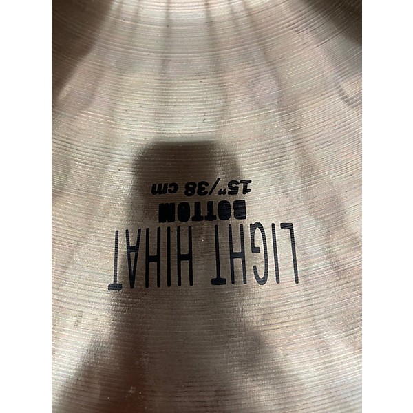 Used Zildjian 15in K Light Hi Hat Pair Cymbal