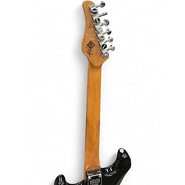 Used Schecter Guitar Research DIAMOND SERIES NICK JOHNSON Black Solid Body Electric Guitar