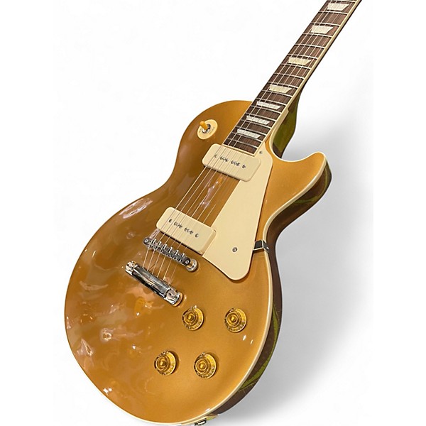 Used Gibson Les Paul Standard Gold Top Solid Body Electric Guitar
