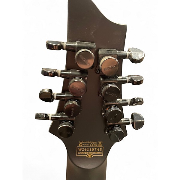 Used Schecter Guitar Research PT-8 MS Black Ops Satin Black Solid Body Electric Guitar