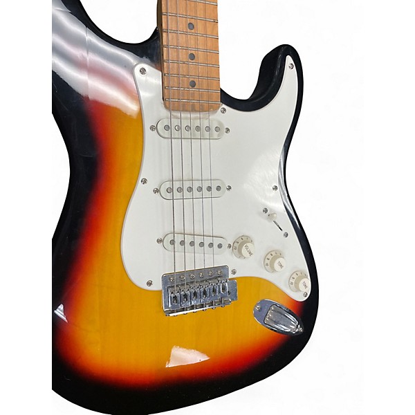 Used Harmony Solid Body Electric Guitar 2 Tone Sunburst Solid Body Electric Guitar