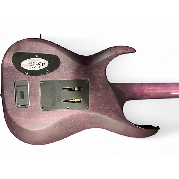 Used Schecter Guitar Research Banshee GT FR Trans Purple Solid Body Electric Guitar