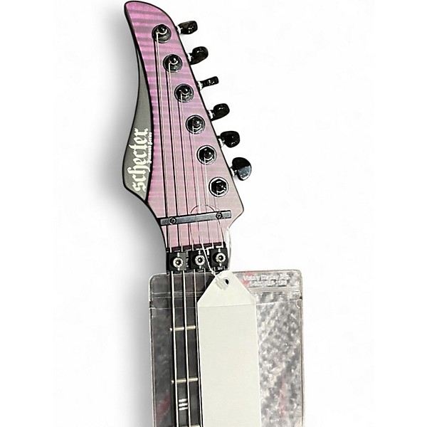 Used Schecter Guitar Research Banshee GT FR Trans Purple Solid Body Electric Guitar